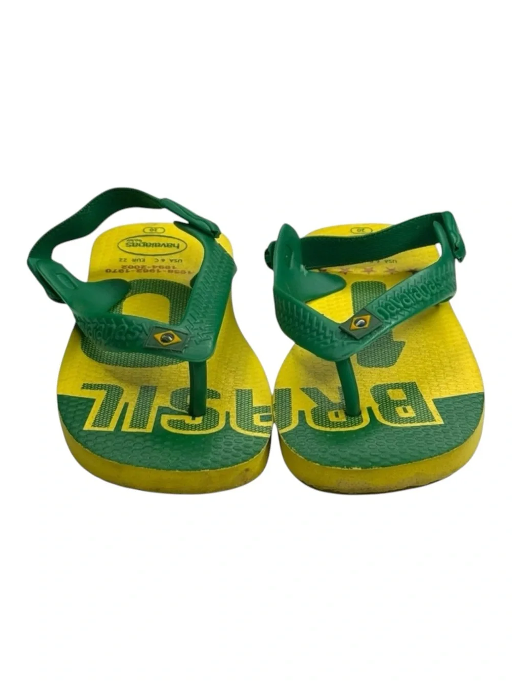 new Havaianas ✪ Ltd Ed FIFA World Cup Walker Sandal ✪ Brazil Yellow Green ✪ 6